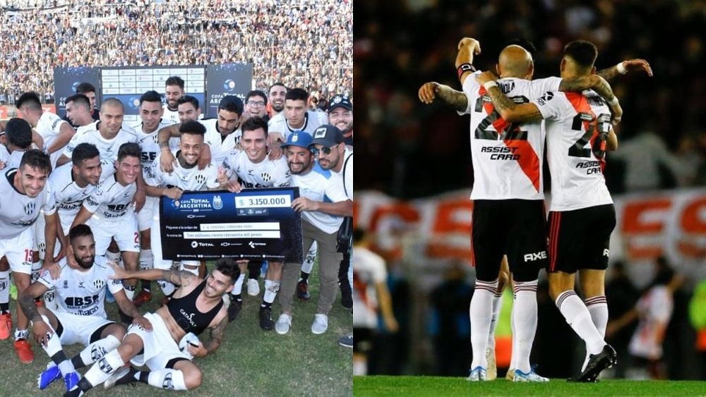 Central Córdoba e River Plate são os finalistas da Copa Argentina 2019. Montaje/BeSoccer