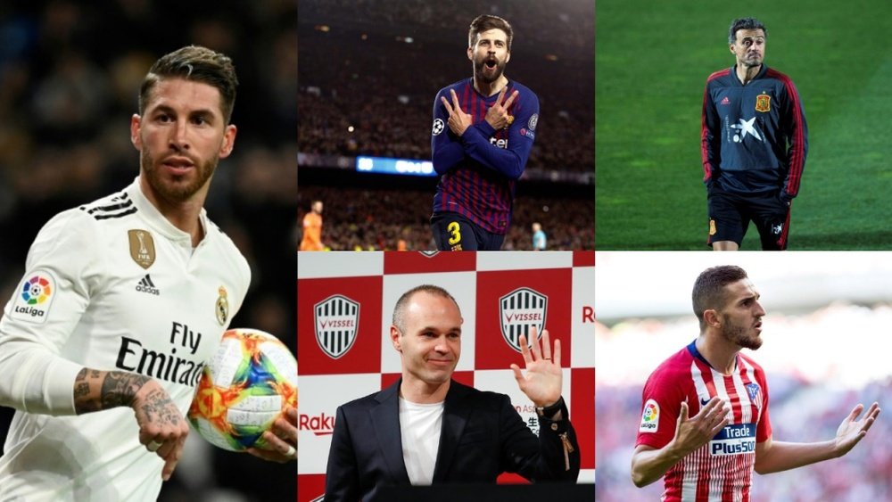 Los cinco futbolistas más influyentes de España. Collage/BeSoccer