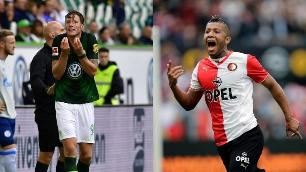 Vilhena y Weghorst, en la agenda del Betis. Collage/BeSoccer