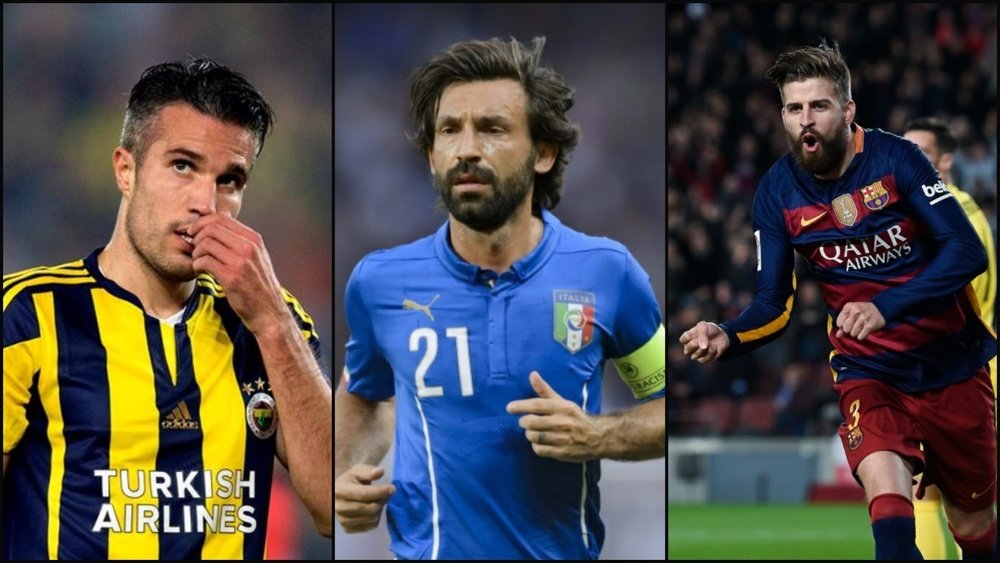 Van Persie, Pirlo y Piqué all come from wealthy families. BeSoccer