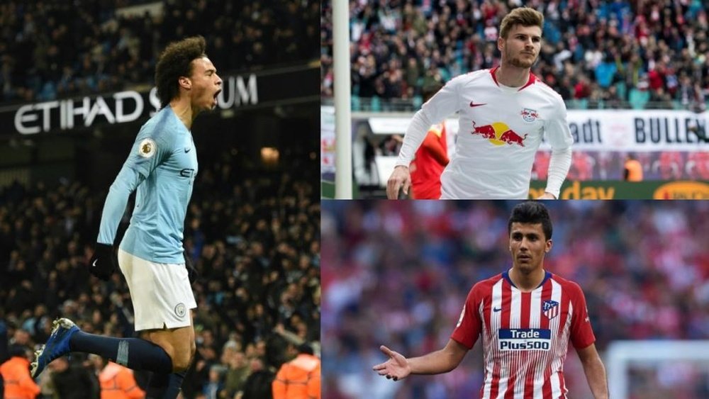 Could Sané, Werner and Rodri be heading Bayern's way. AFP