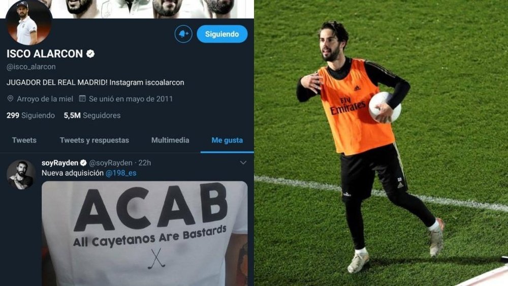 El 'me gusta' de Isco contra los 'Cayetanos'. EFE/Archivo