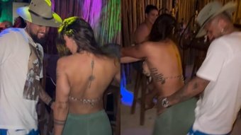 Vidal protagonizó un baile con su novia. Instagram/kingarturo23oficial