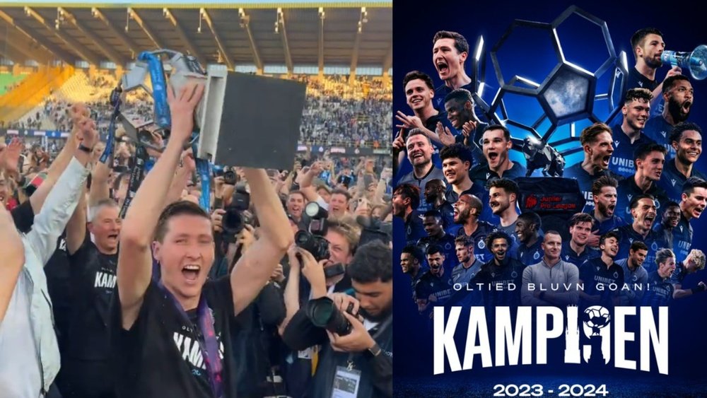 El Brujas consuma su remontada y levanta su 19ª Liga Belga. Captura/ClubBrugge