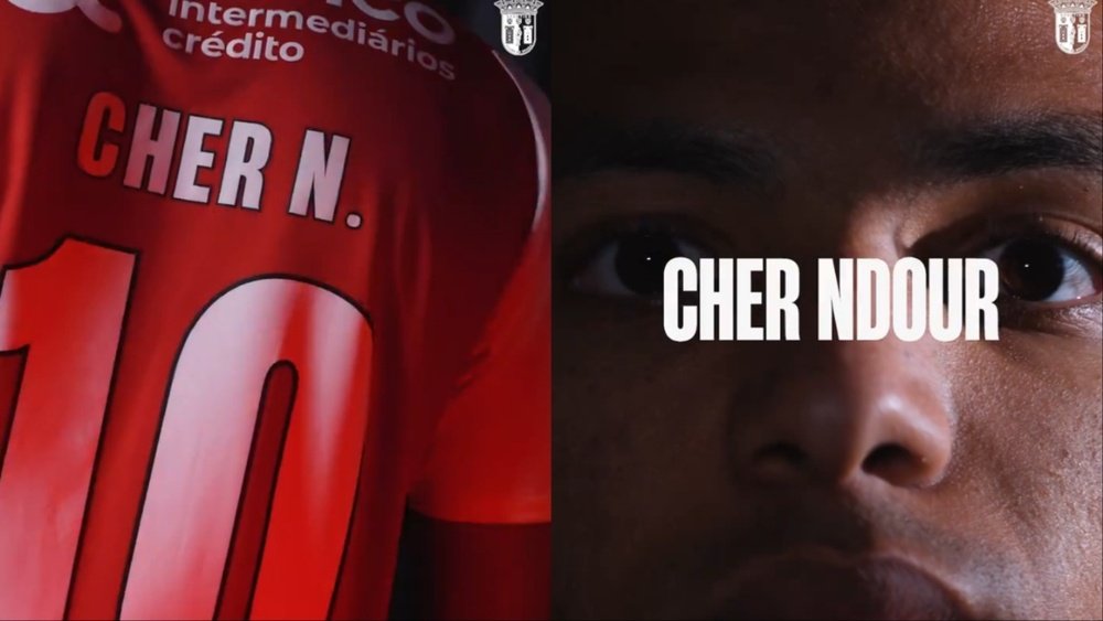 El PSG manda a Cher Ndour al Sporting de Braga. Captura/SCBragaOficial