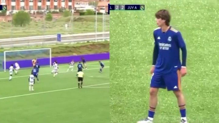 La exhibición de Jon Guerrero con el Juvenil del Madrid para salvar un empate