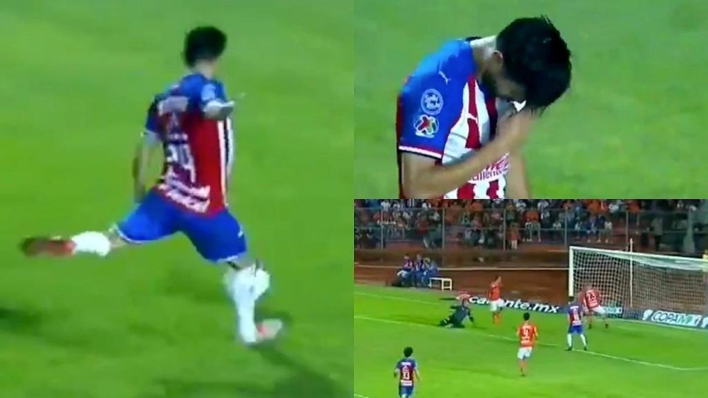 Oribe Peralta marcó su primer gol con Chivas. Captura