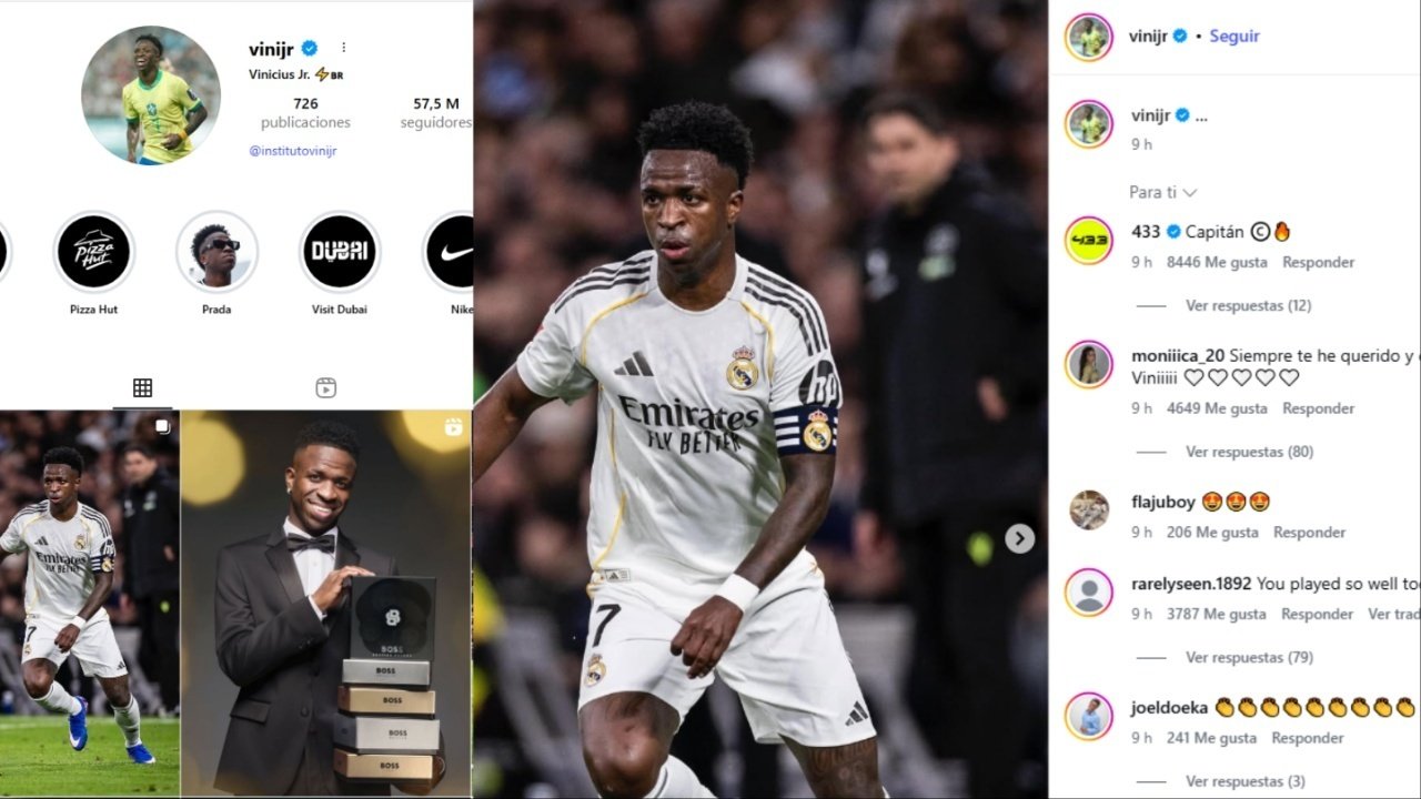 Vini Jr réagit aux sifflets du Bernabéu en retirant sa photo du Real Madrid