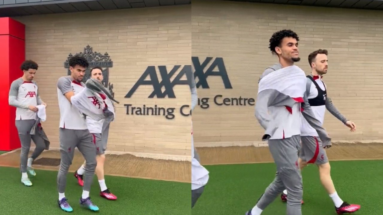 Liverpool's Luis Diaz is back in training