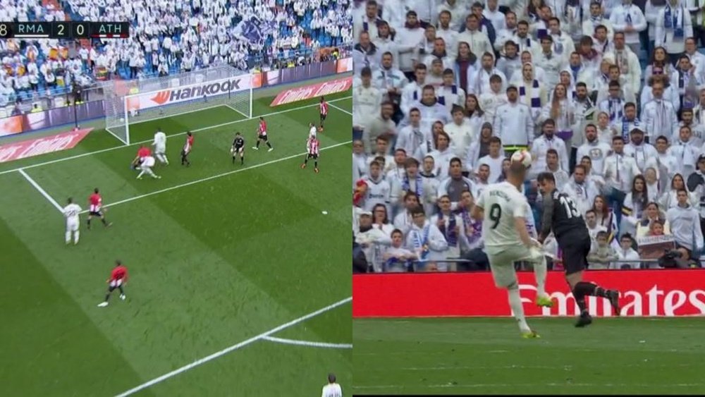 'Hat trick' de Benzema, qui dépasse Puskas. BeINSports