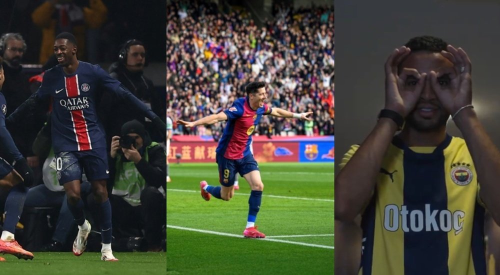 Top 10 goalscorers in Europe without penalties. Collage/AFP/EFE/Fenerbahçe