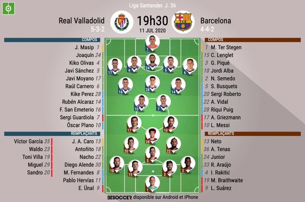 Suivez le direct de Valladolid-Barcelone