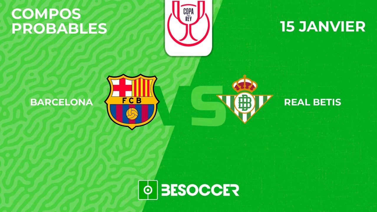 Compos probables FC Barcelone - Real Betis. BeSoccer