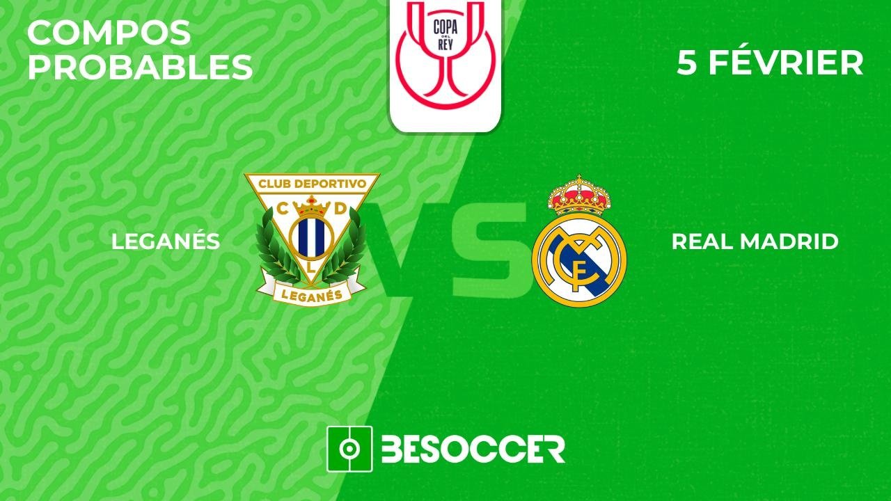 Compos probables Leganés - Real Madrid