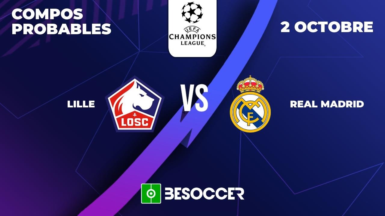 Compos Probables Lille - Real Madrid / Ligue des Champions