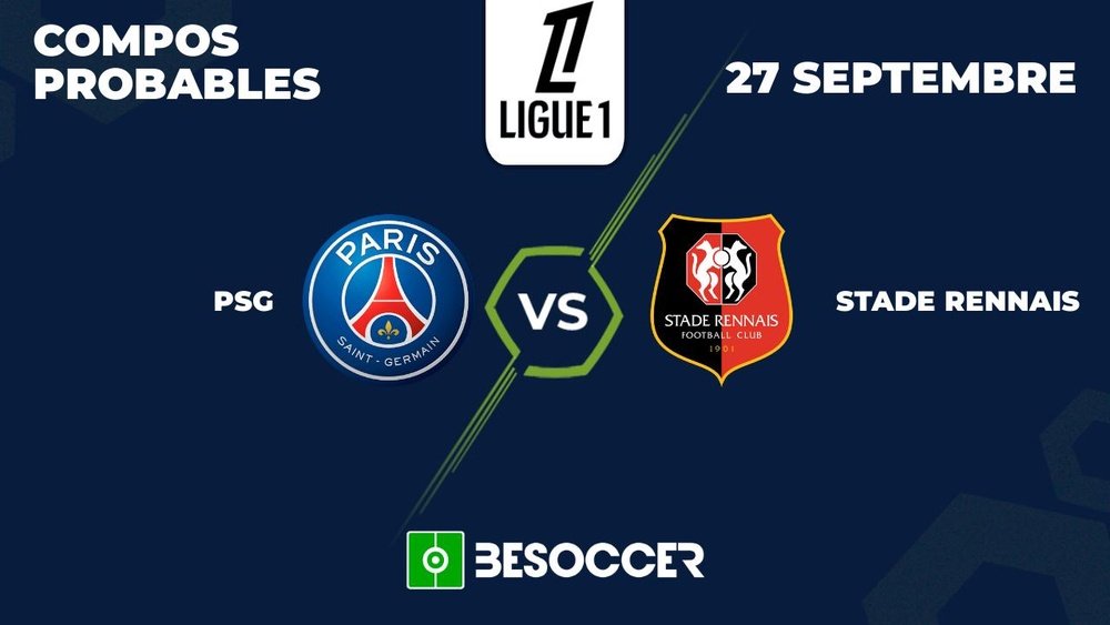 Compos Probables PSG - Stade Rennais, BeSoccer
