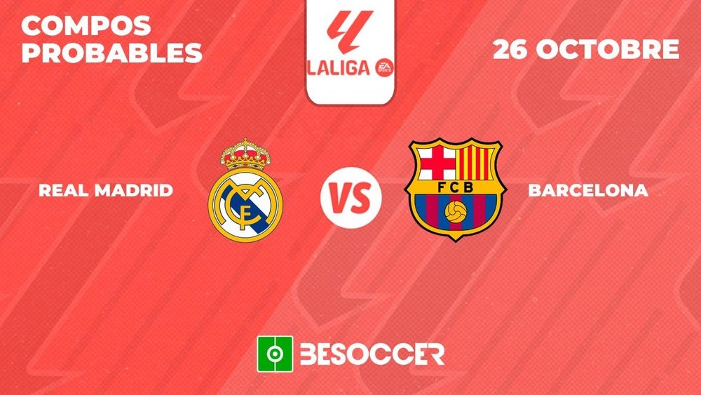 Compos Probables Real Madrid - FC Barcelone. BeSoccer