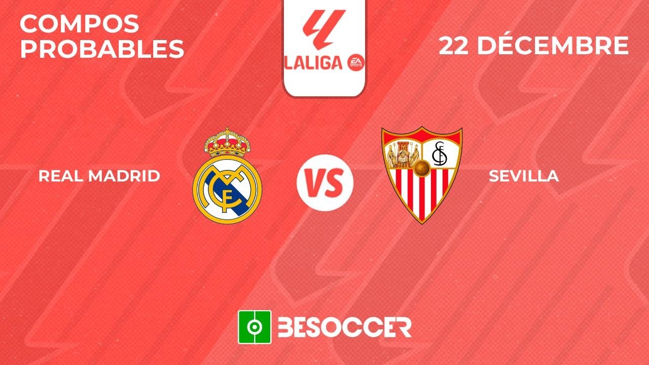 Compos probables Real Madrid - Séville