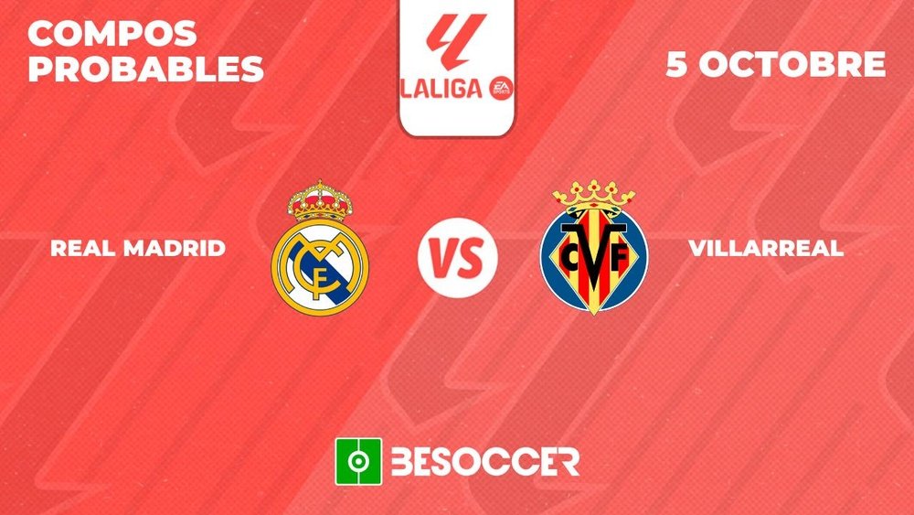 Compos Probables Real Madrid - Villareal. BeSoccer