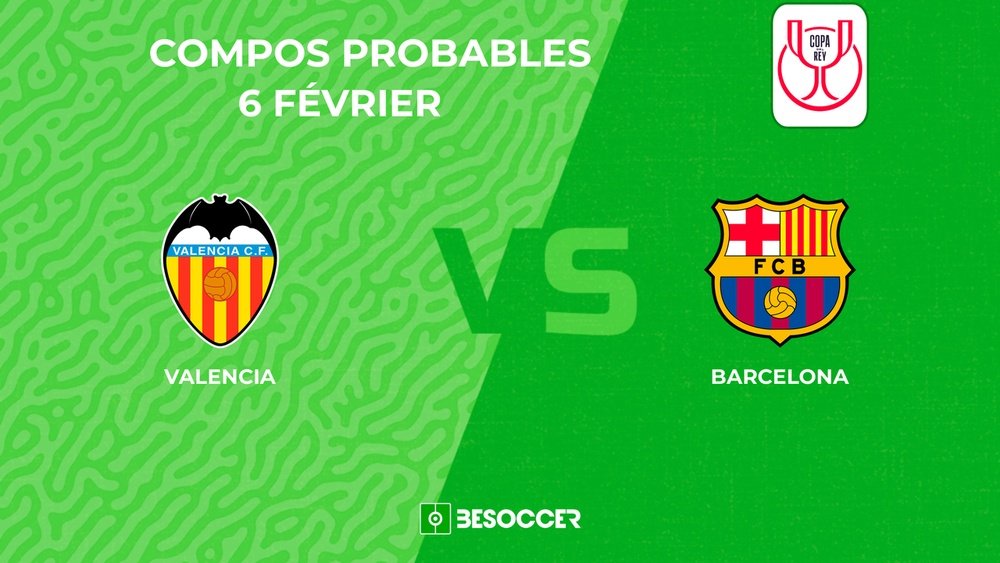 Compos probables Valence - Barça. BeSoccer