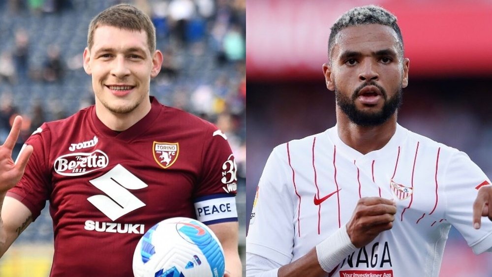 Belotti y En-Nesyri, los delanteros que quiere el Mónaco. EFE