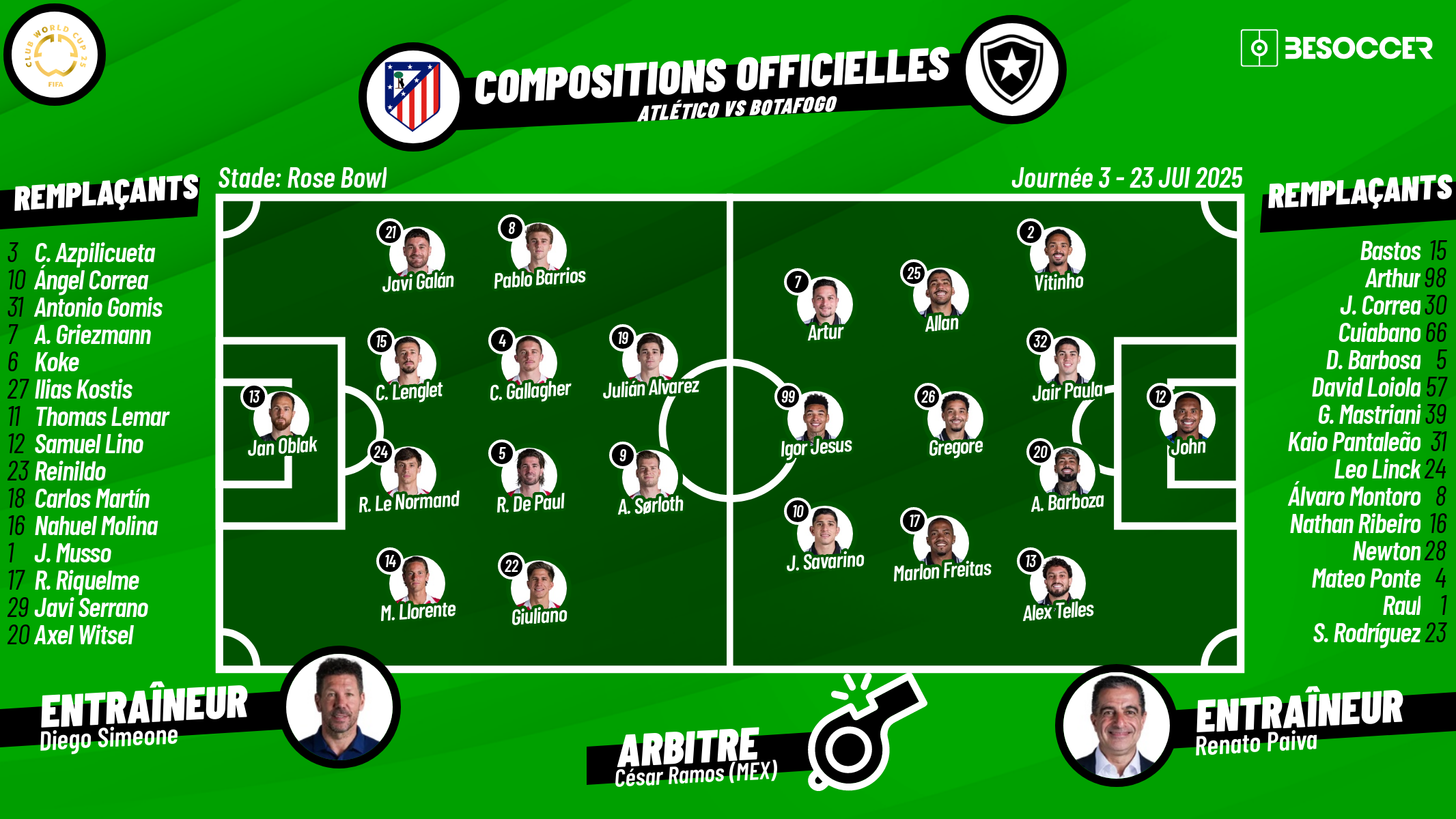 C'était le direct du Atlético - Botafogo