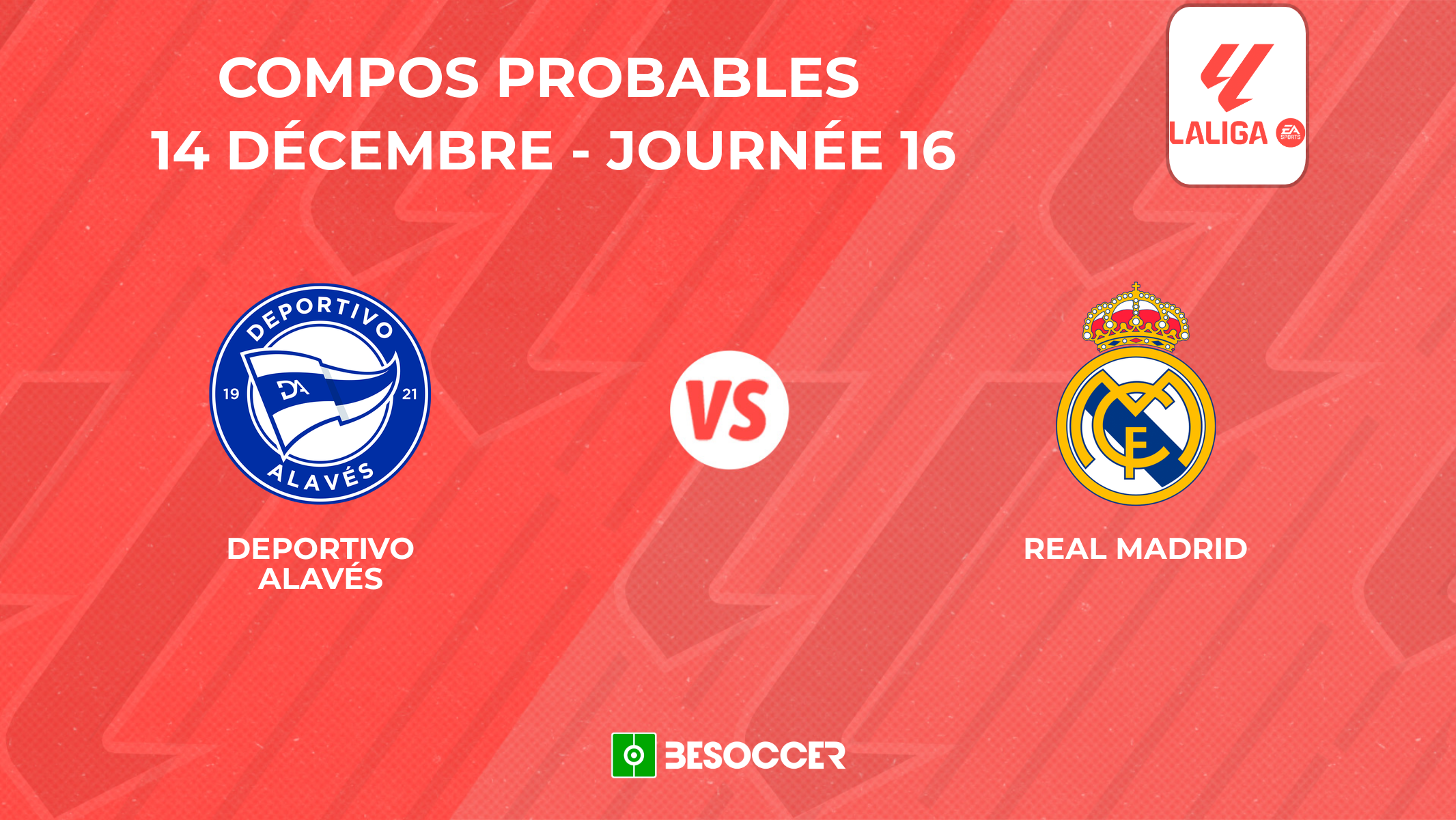 Compositions probables Deportivo Alavés - Real Madrid