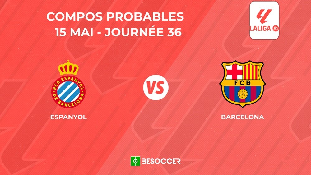 Compositions probables Espanyol - FC Barcelone. BeSoccer