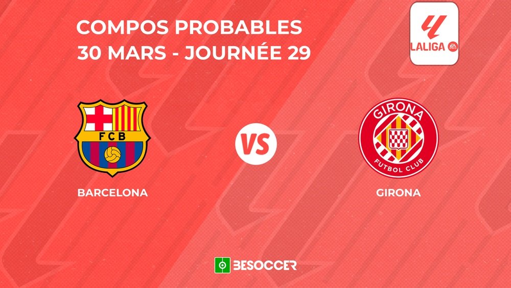 Compositions probables FC Barcelone - Girona. BeSoccer