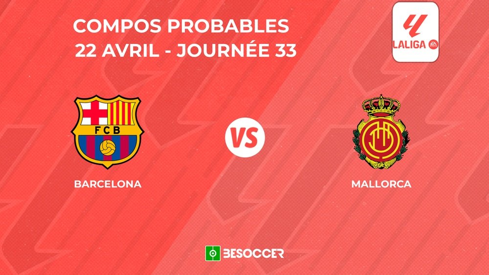 Compositions probables FC Barcelone - Majorque. BeSoccer