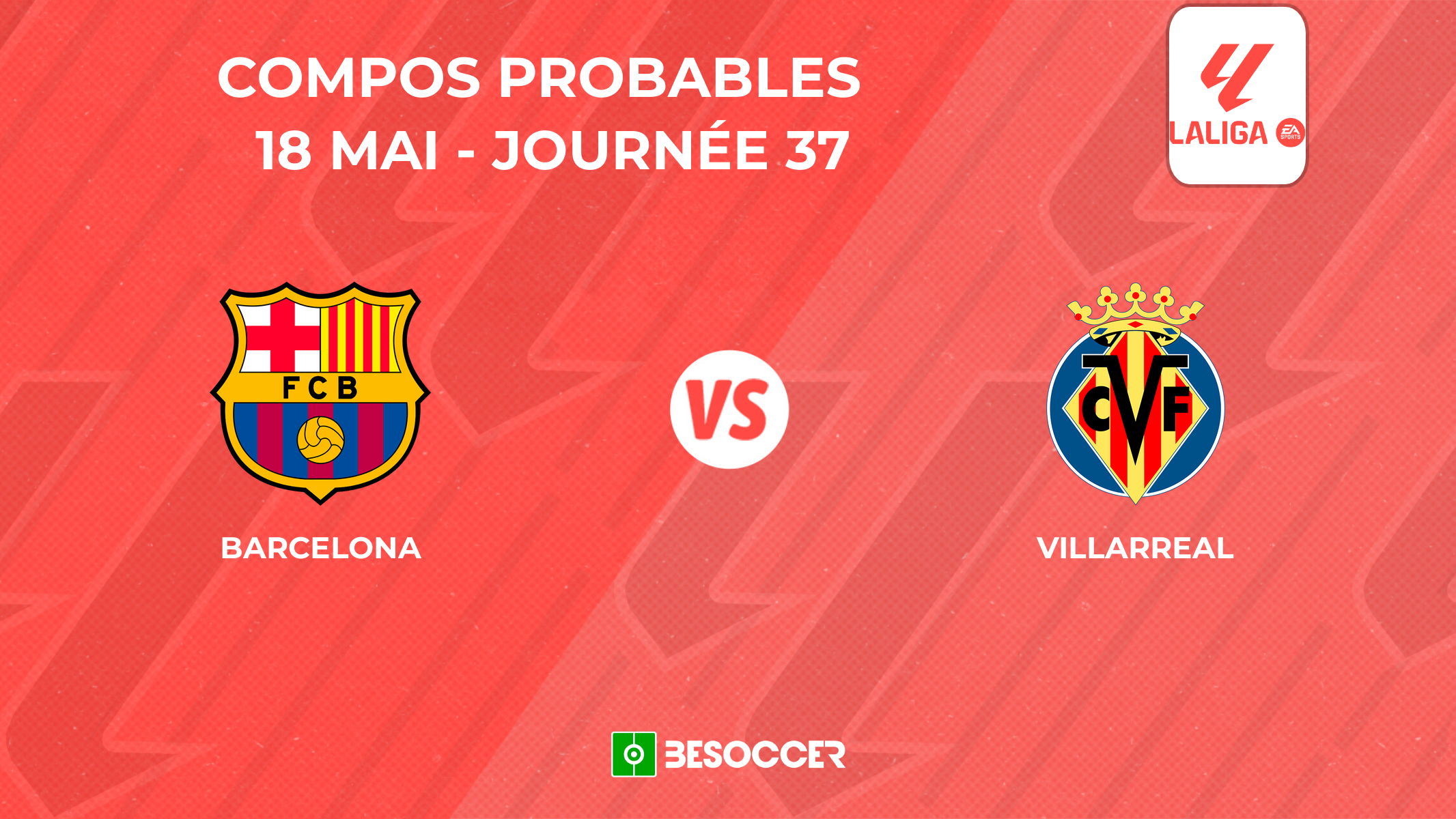 Compositions probables FC Barcelone - Villarreal