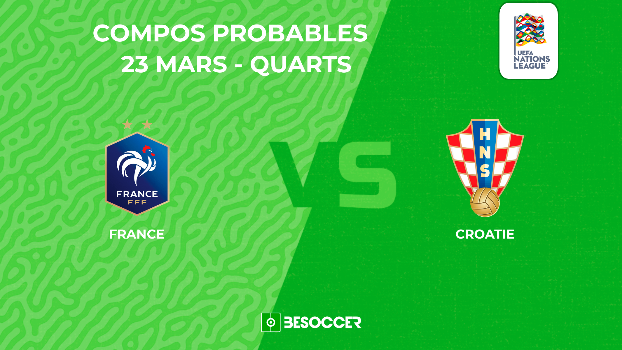 Compositions probables France - Croatie