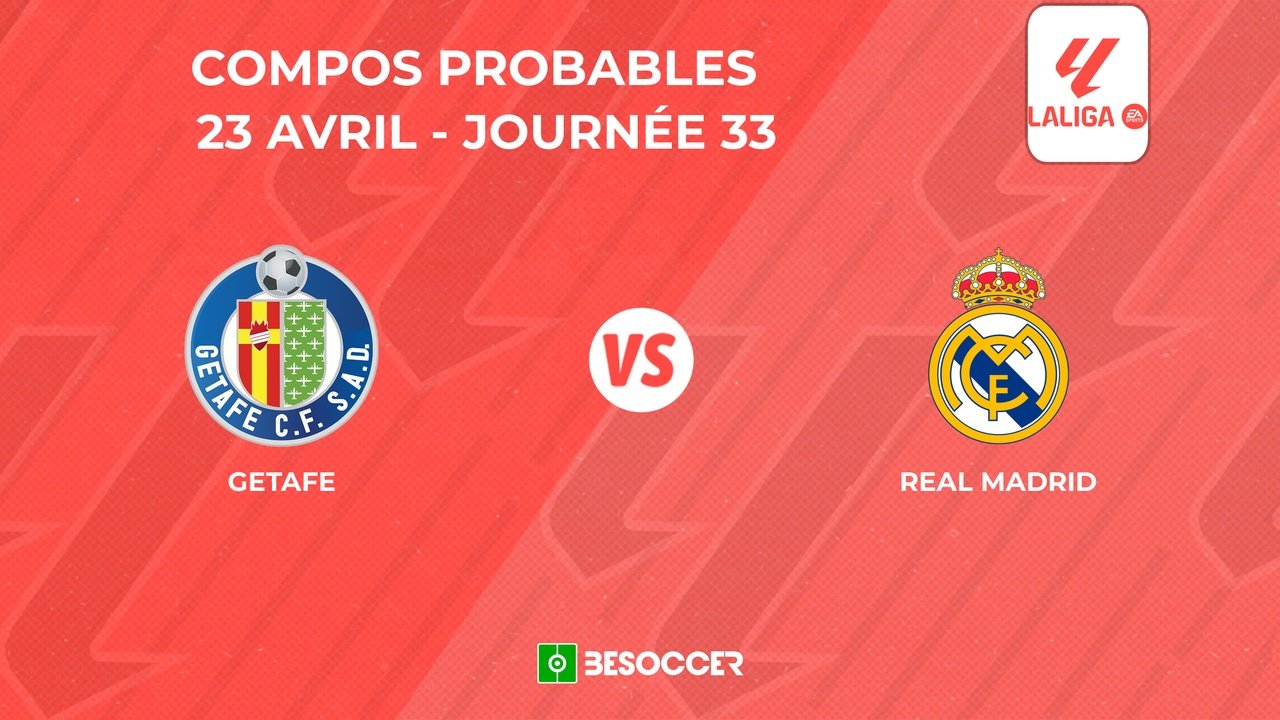 Compositions probables Getafe - Real Madrid