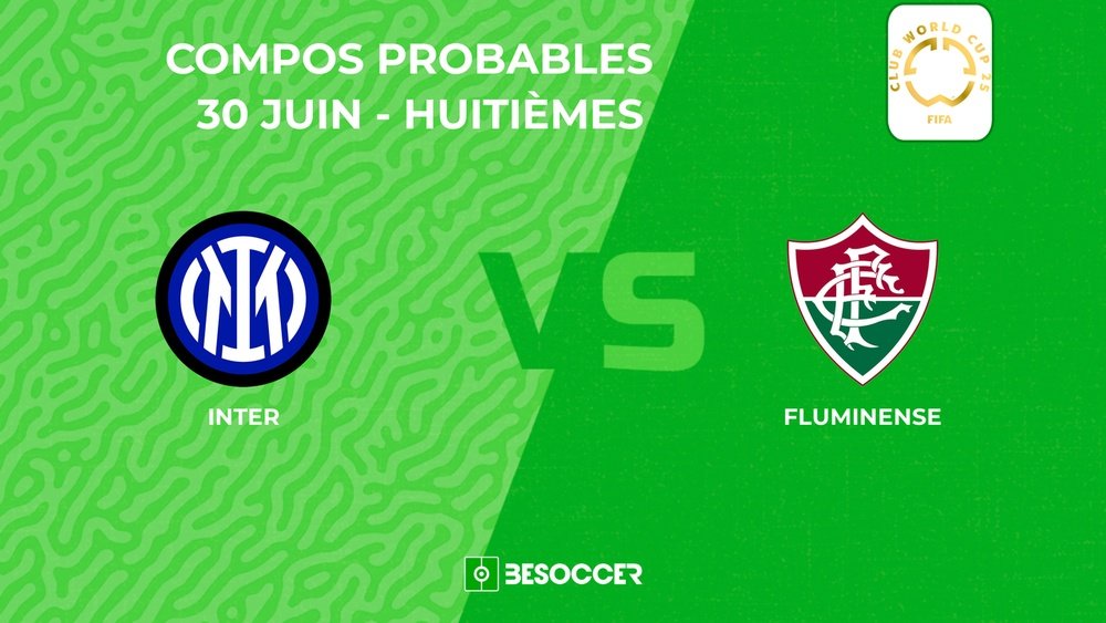 Compositions probables Inter - Fluminense. BeSoccer