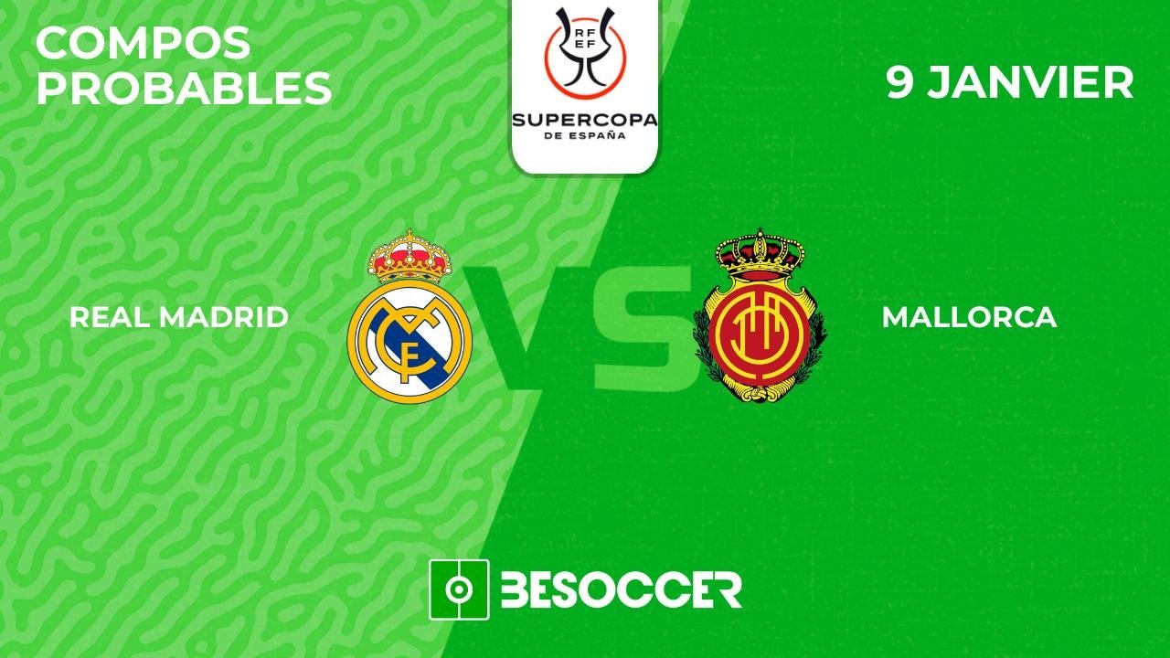 Compositions probables Mallorca - Real Madrid