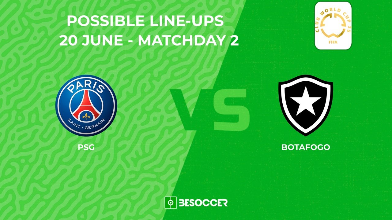 Compositions probables PSG - Botafogo. BeSoccer