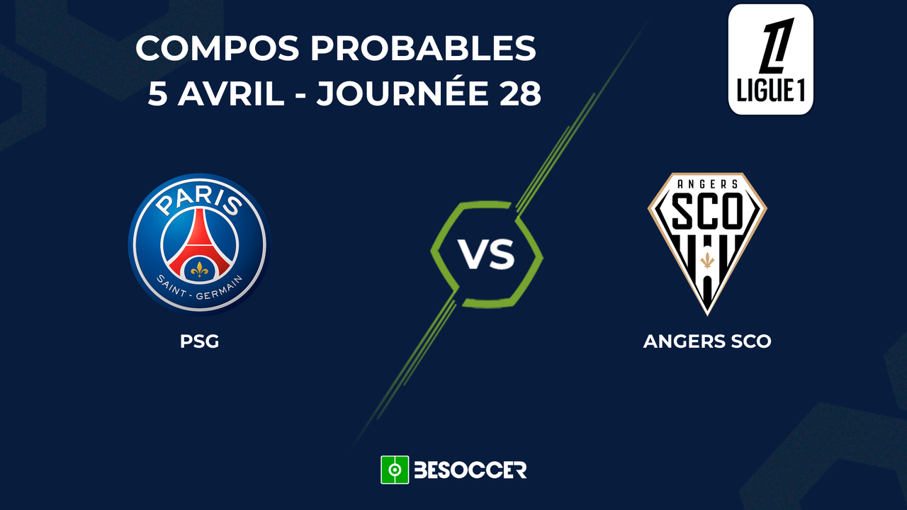 Compositions probables PSG-Angers