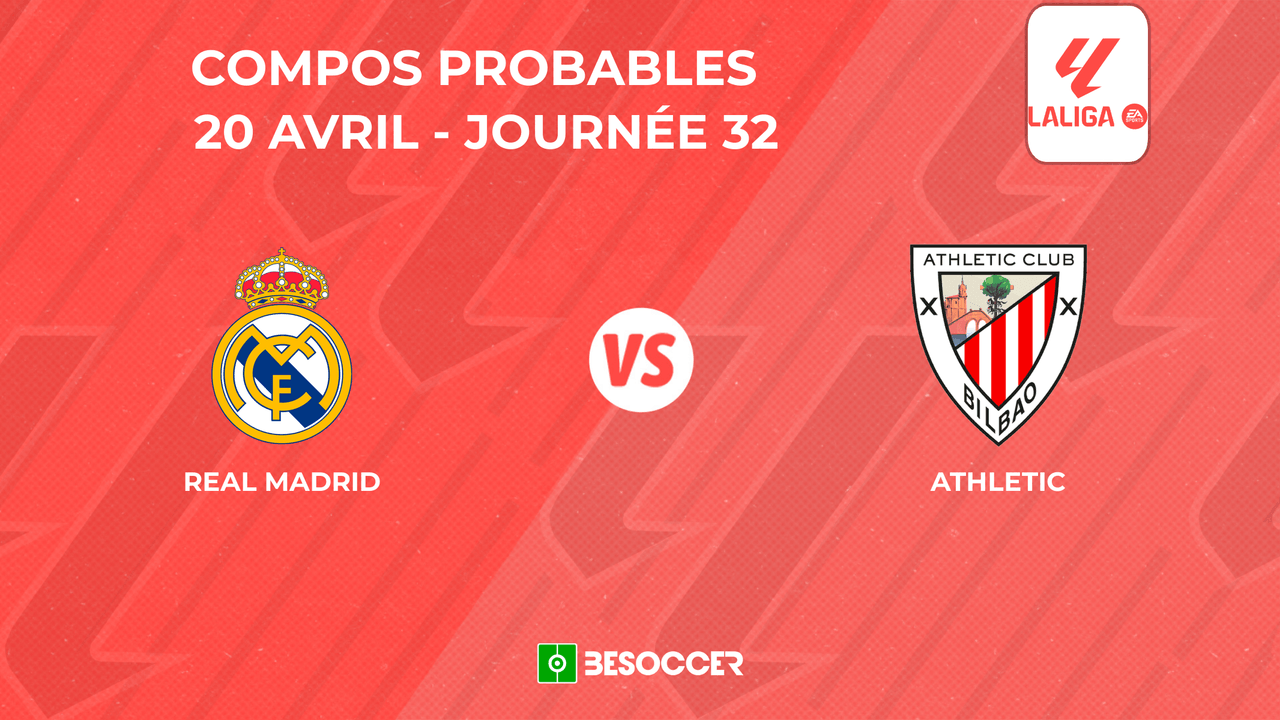 Compositions probables Real Madrid - Athletic
