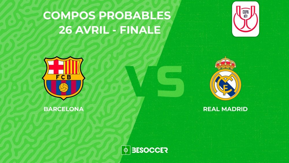 Compositions probables Real Madrid - Barcelone. BeSoccer