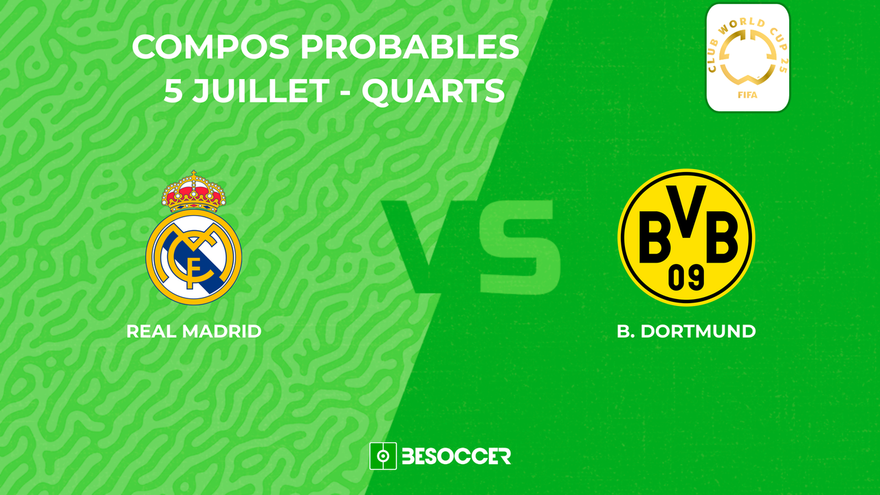 Compositions probables Real Madrid - BVB Dortmund