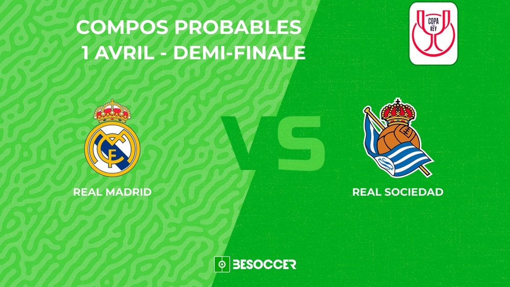 Compositions probables Real Madrid - Real Sociedad. BeSoccer