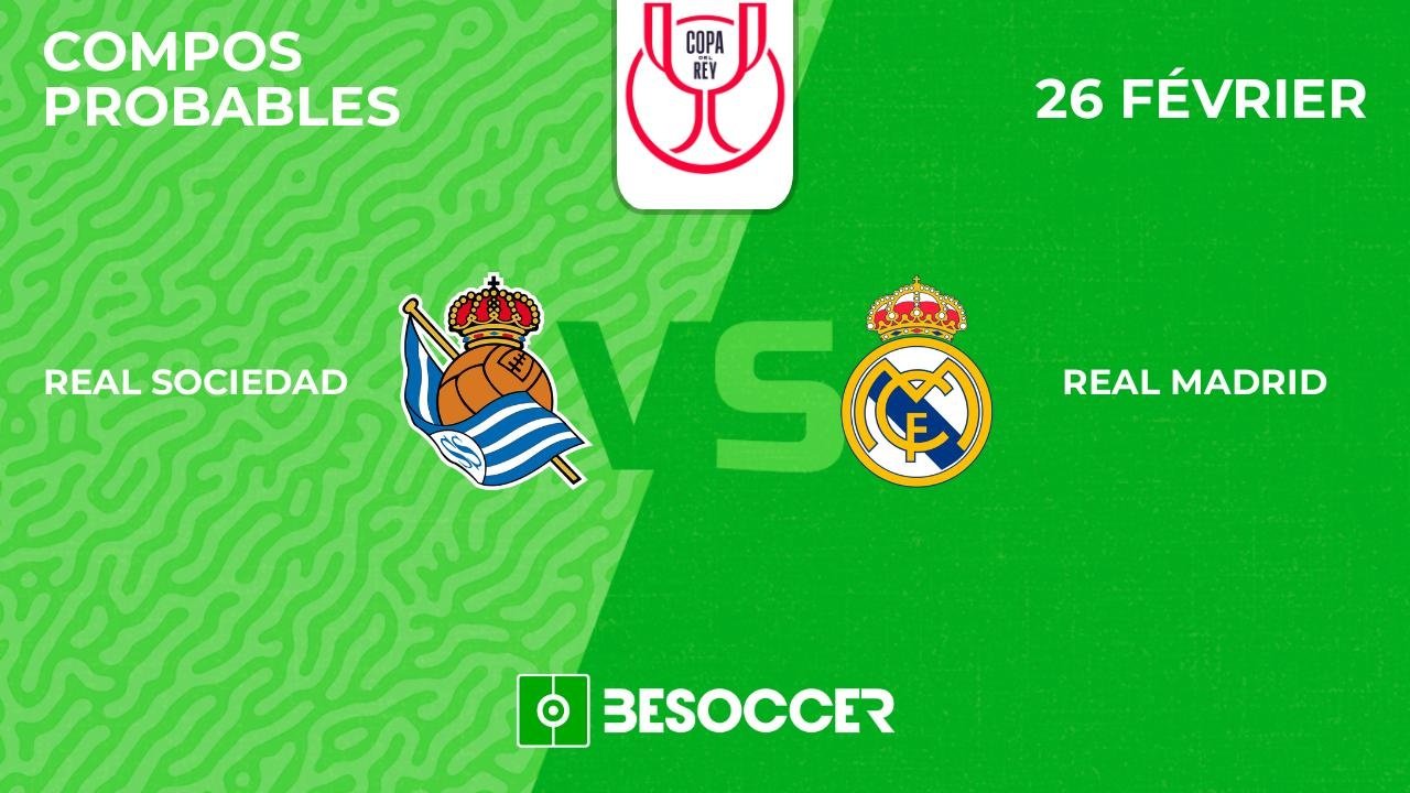 Compositions probables Real Sociedad - Real Madrid
