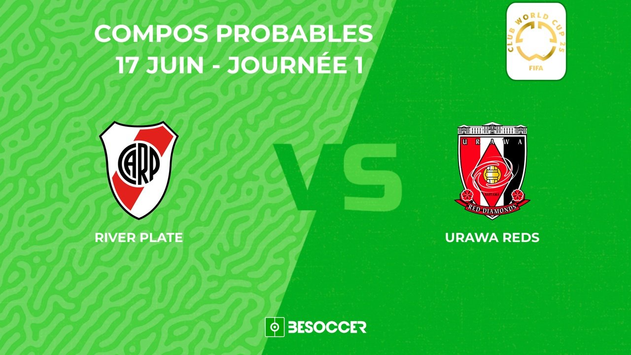 Compositions probables River Plate - Urawa Reds. BeSoccer