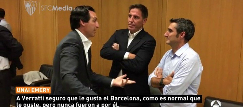 Conversación cazada entre Valverde y Emery. Antena3