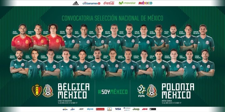 Osorio introduce dos novedades en la lista de México