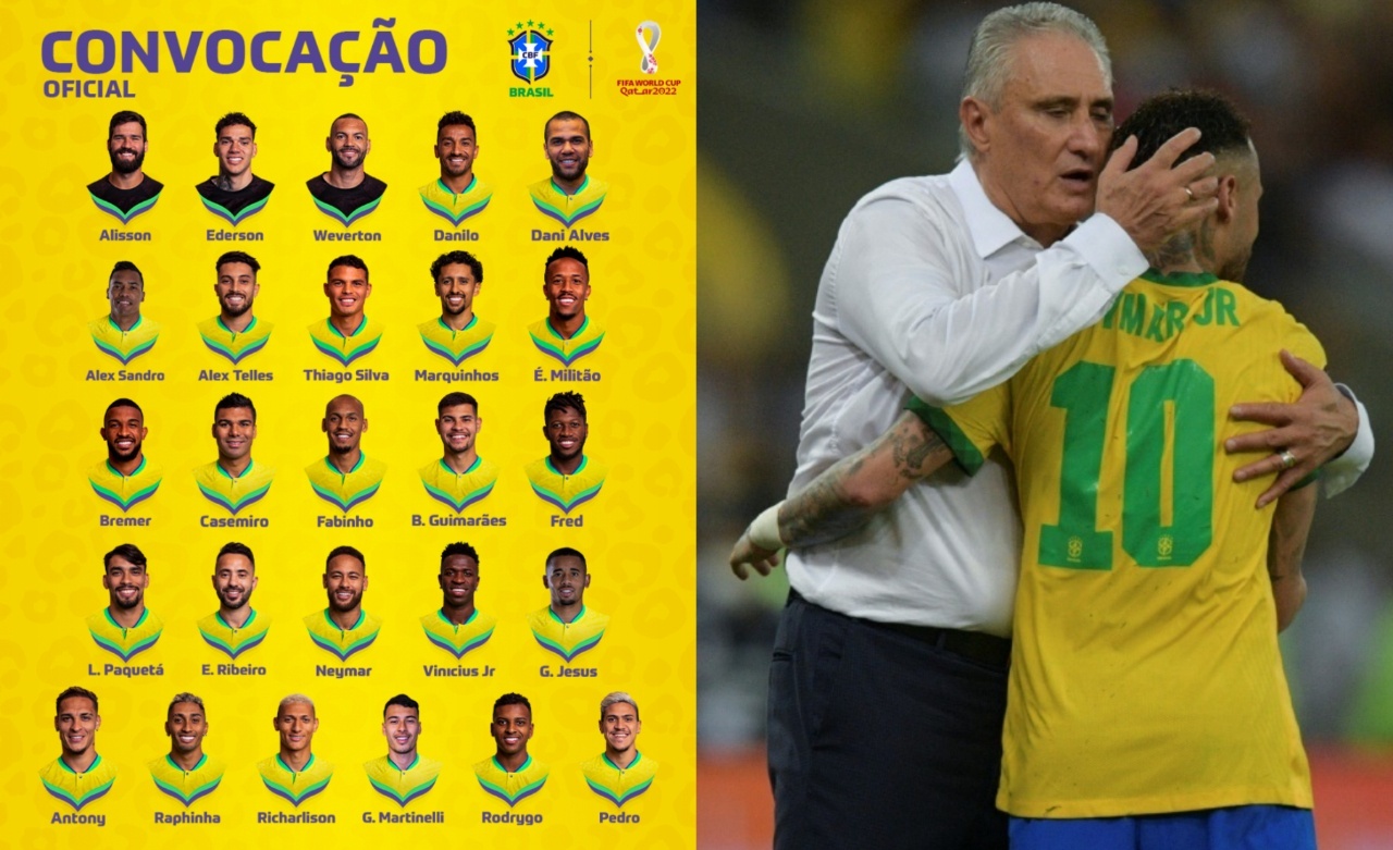 World Cup 2022: Tite announces Brazil's official World Cup squad list  with nine forwards!
