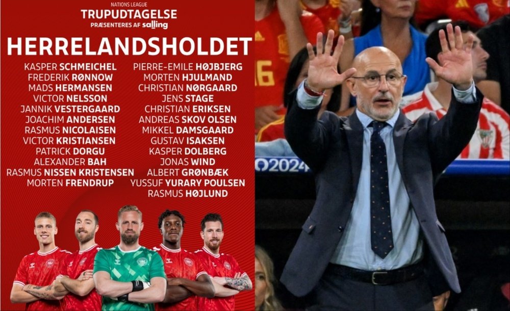 Denmark's main new addition is Manchester United's Hojlund. DBU-AFP
