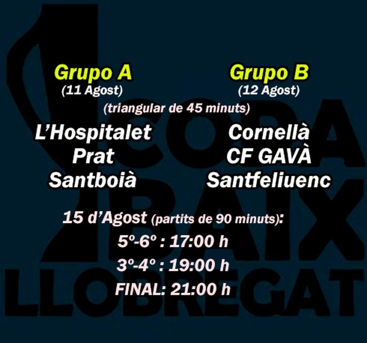 Precios de las entradas para la Copa Baix Llobregat