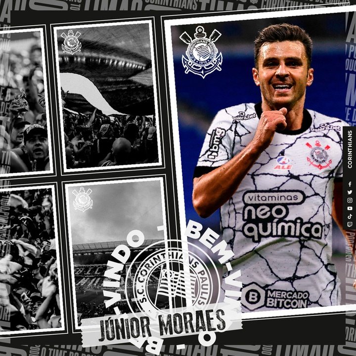 OFICIAL: Junior Moraes é o novo reforço do Corinthians