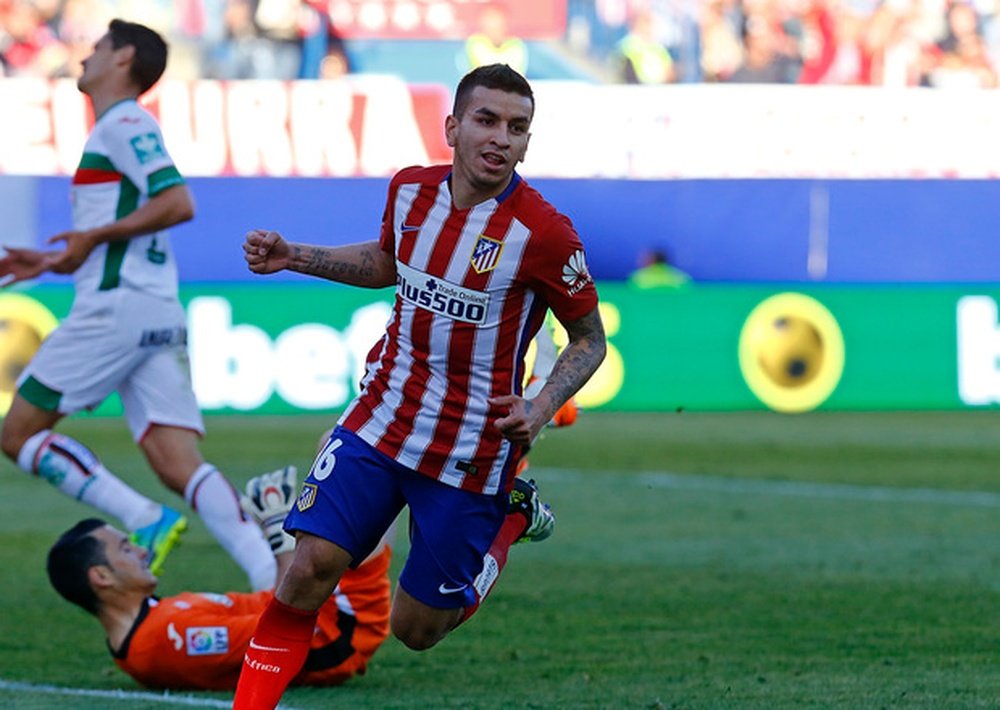 Correa, celebrando un gol ante el Granada. ClubAtléticodeMadrid